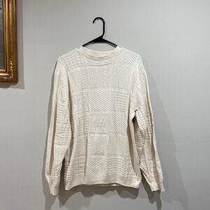 Oscar De La Renta Off White knit Sweater